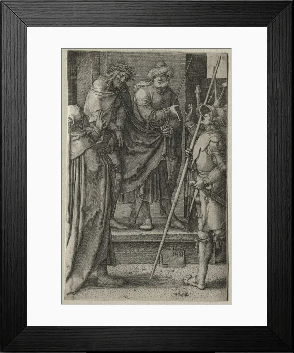 Framed Print : The Passion: Christ Presented to the People, 1521. Creator: Lucas van Leyden (Dutch, 1494-1533) Framed Print : The Passion: Christ Presented to the People, 1521. Creator: Lucas van Leyden (Dutch, 1494-1533)
