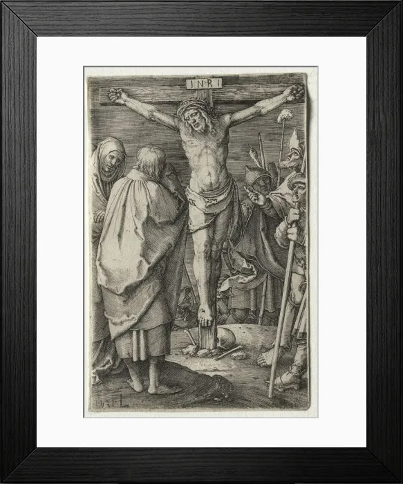 Framed Print : The Passion: The Crucifixion, 1521. Creator: Lucas van Leyden (Dutch, 1494-1533) Framed Print : The Passion: The Crucifixion, 1521. Creator: Lucas van Leyden (Dutch, 1494-1533)