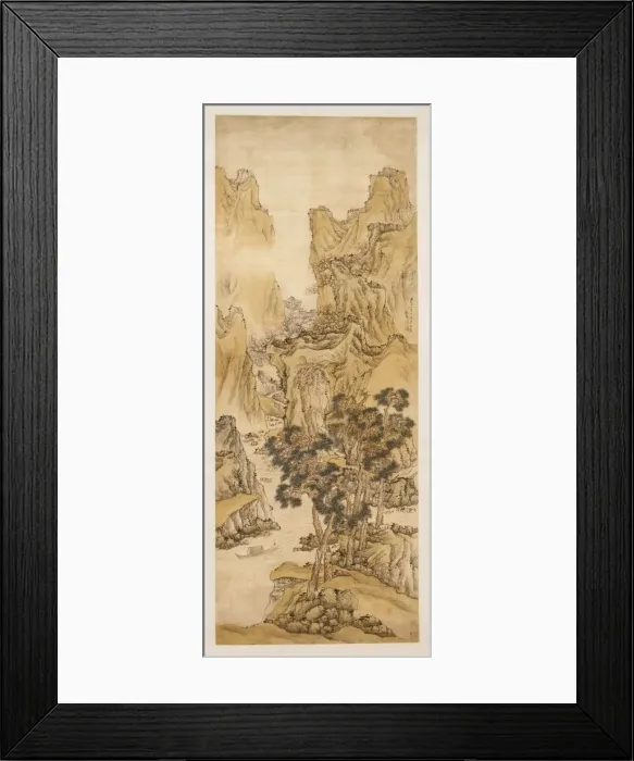 Framed Print : The Peach Blossom Spring, 1650. Creator: Liu Du (Chinese, active c. 1628-after 1653) Framed Print : The Peach Blossom Spring, 1650. Creator: Liu Du (Chinese, active c. 1628-after 1653)
