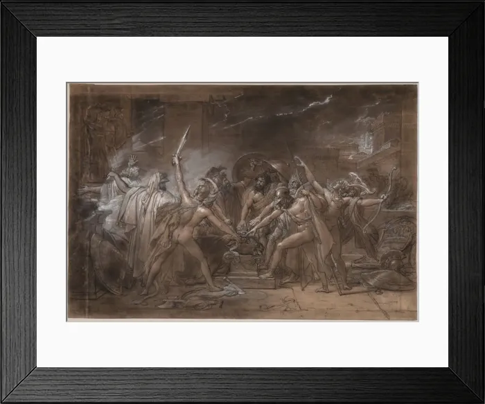 Framed Print : The Oath of the Seven Chiefs against Thebes, c Framed Print : The Oath of the Seven Chiefs against Thebes, c