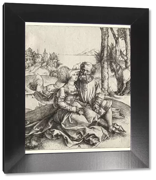 The Offer of Love (or the Ill-Assorted Couple), 1495-1496. Creator: Albrecht Dürer (German