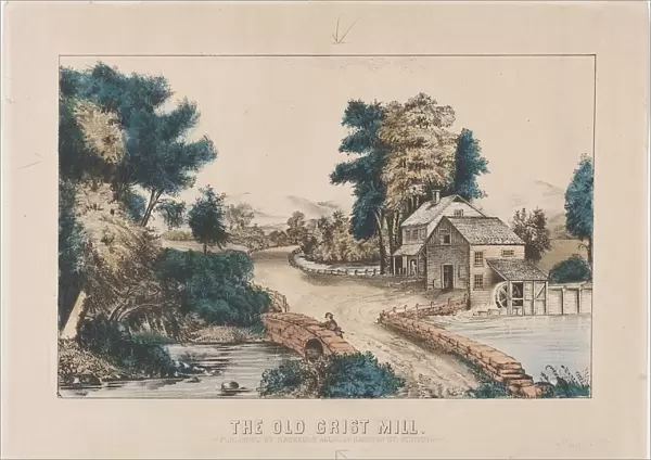 The Old Grist Mill, 19th century. Creator: Anonymous;Haskell & Allen (American)