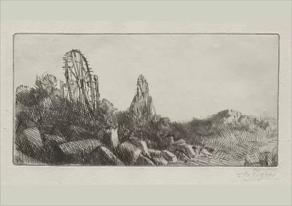The Old Stone Quarries of Montrouge. Creator: Alphonse Legros (French, 1837-1911)