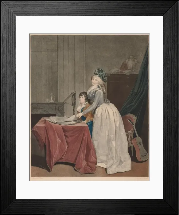 Framed Print : The Optical Viewer, c. 1794. Creator: Frederic Cazenave (French) Framed Print : The Optical Viewer, c. 1794. Creator: Frederic Cazenave (French)