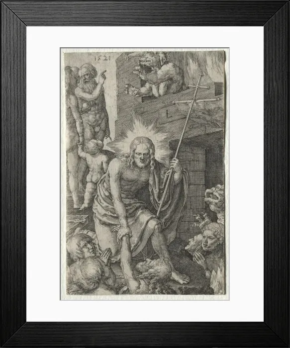 Framed Print : The Passion: Descent into Limbo, 1521. Creator: Lucas van Leyden (Dutch, 1494-1533) Framed Print : The Passion: Descent into Limbo, 1521. Creator: Lucas van Leyden (Dutch, 1494-1533)