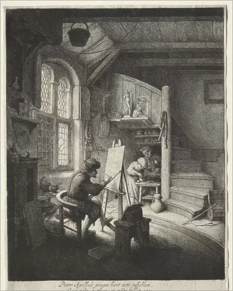 The Painters Studio. Creator: Adriaen van Ostade (Dutch, 1610-1684)