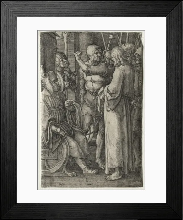 Framed Print : The Passion: Christ Before the High Priest, 1521. Creator: Lucas van Leyden (Dutch, 1494-1533) Framed Print : The Passion: Christ Before the High Priest, 1521. Creator: Lucas van Leyden (Dutch, 1494-1533)