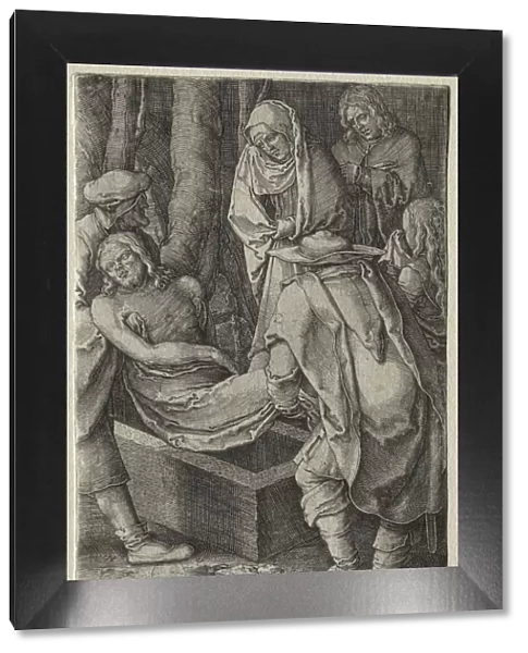 The Passion: The Burial of Christ, 1521. Creator: Lucas van Leyden (Dutch, 1494-1533)
