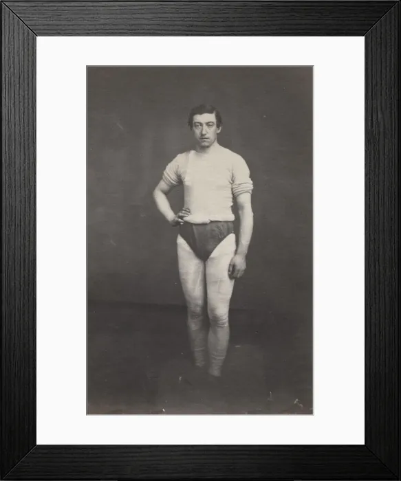 Framed Print : Young Man in Athletic Outfit, c. 1857. Creator: Oliver H. Willard (American, 1828-1875) Framed Print : Young Man in Athletic Outfit, c. 1857. Creator: Oliver H. Willard (American, 1828-1875)