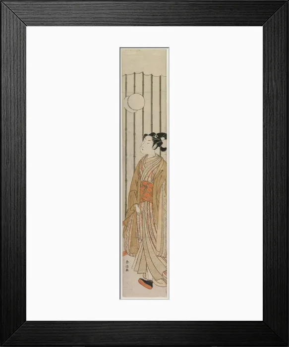 Framed Print : Young Man Playing Football, late 1760s. Creator: Suzuki Harunobu (Japanese, 1724-1770) Framed Print : Young Man Playing Football, late 1760s. Creator: Suzuki Harunobu (Japanese, 1724-1770)