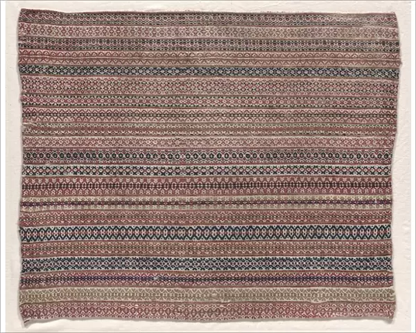 Woven Wool Textile, early 19th century. Creator: Unknown