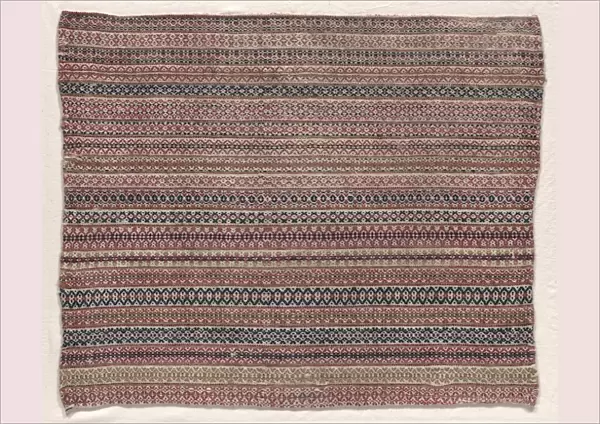Woven Wool Textile, early 19th century. Creator: Unknown