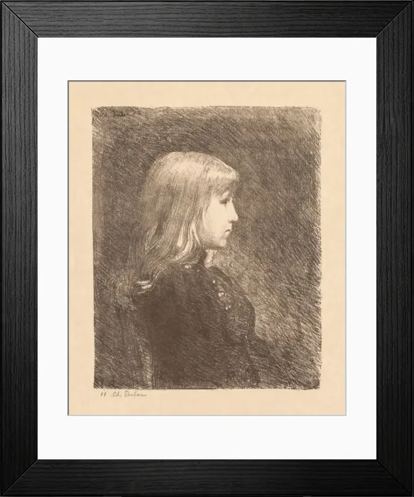 Framed Print : Young Lady (Jeune Fille), 1892. Creator: Charles Marie Dulac (French, 1865-1898) Framed Print : Young Lady (Jeune Fille), 1892. Creator: Charles Marie Dulac (French, 1865-1898)