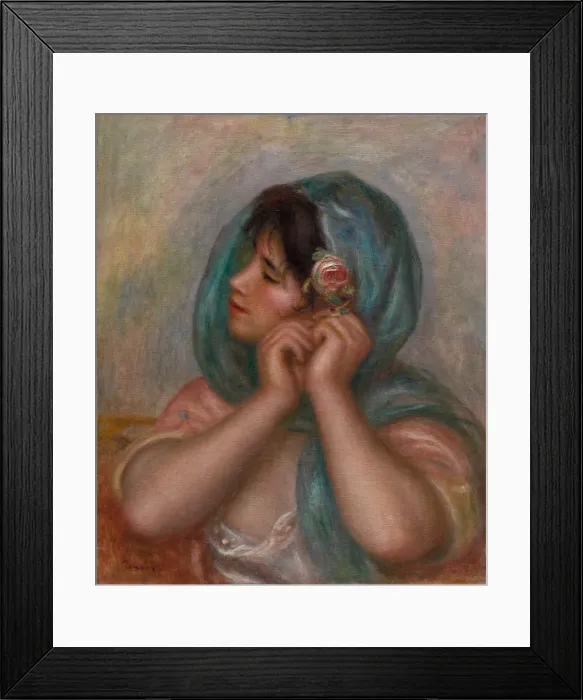 Framed Print : Young Woman Arranging Her Earring, 1905. Creator: Pierre-Auguste Renoir (French, 1841-1919) Framed Print : Young Woman Arranging Her Earring, 1905. Creator: Pierre-Auguste Renoir (French, 1841-1919)