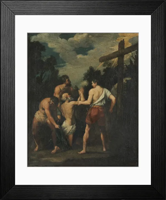 Framed Print : Martyrdom of Saint Andrew, 1600s. Creator: Unknown Framed Print : Martyrdom of Saint Andrew, 1600s. Creator: Unknown