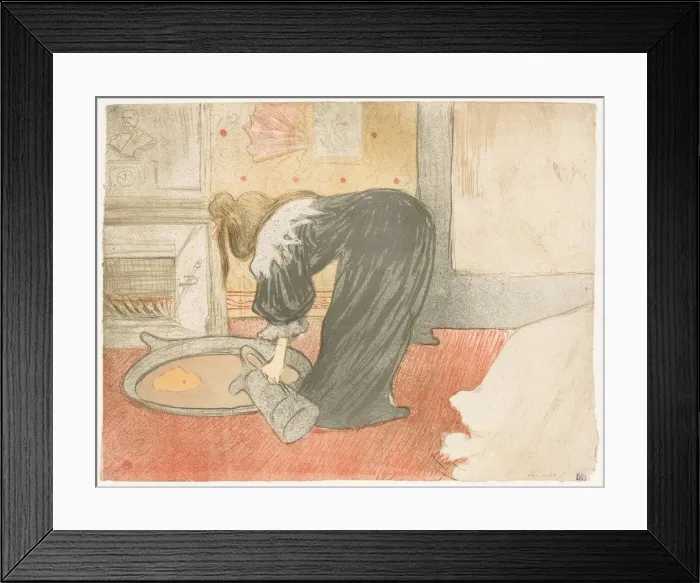 Framed Print : Elles: Woman at the Tub, 1896. Creator: Henri de Toulouse-Lautrec (French, 1864-1901) Framed Print : Elles: Woman at the Tub, 1896. Creator: Henri de Toulouse-Lautrec (French, 1864-1901)