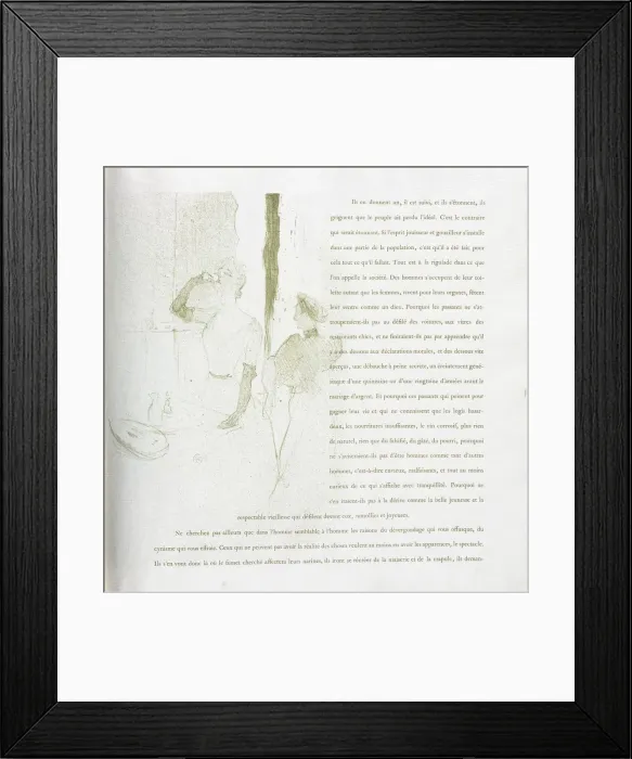 Framed Print : Yvette Guilbert-French Series: No. 14, 1894. Creator: Henri de Toulouse-Lautrec (French Framed Print : Yvette Guilbert-French Series: No. 14, 1894. Creator: Henri de Toulouse-Lautrec (French