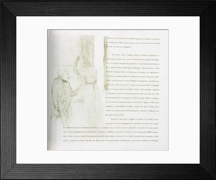 Framed Print : Yvette Guilbert-French Series: No. 15, 1894. Creator: Henri de Toulouse-Lautrec (French Framed Print : Yvette Guilbert-French Series: No. 15, 1894. Creator: Henri de Toulouse-Lautrec (French