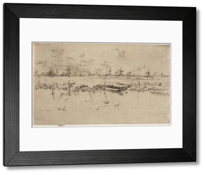 Framed Print : Zaandam. Creator: James McNeill Whistler (American, 1834-1903) Framed Print : Zaandam. Creator: James McNeill Whistler (American, 1834-1903)