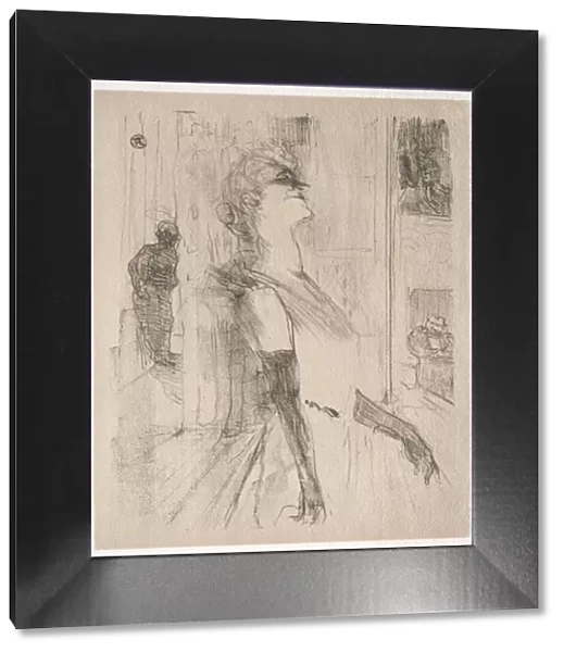 Yvette Guilbert: Sur la scene, 1898. Creator: Henri de Toulouse-Lautrec (French, 1864-1901)