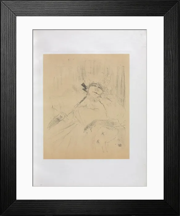 Framed Print : Yvette Guilbert-English Series: Chanson ancienne, 1898. Creator: Henri de Toulouse-Lautrec (French Framed Print : Yvette Guilbert-English Series: Chanson ancienne, 1898. Creator: Henri de Toulouse-Lautrec (French