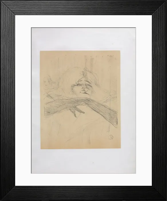 Framed Print : Yvette Guilbert-English Series: Linger Longer Loo, 1898. Creator: Henri de Toulouse-Lautrec Framed Print : Yvette Guilbert-English Series: Linger Longer Loo, 1898. Creator: Henri de Toulouse-Lautrec