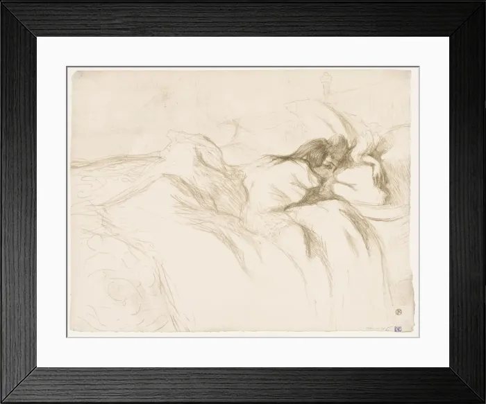 Framed Print : Elles: Woman Sleeping, 1896. Creator: Henri de Toulouse-Lautrec (French, 1864-1901) Framed Print : Elles: Woman Sleeping, 1896. Creator: Henri de Toulouse-Lautrec (French, 1864-1901)