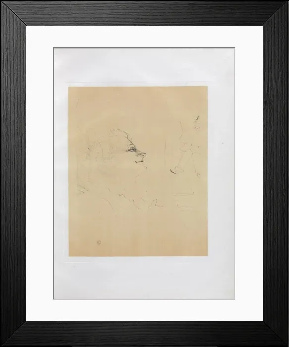Framed Print : Yvette Guilbert-English Series: Pessima, 1898. Creator: Henri de Toulouse-Lautrec (French Framed Print : Yvette Guilbert-English Series: Pessima, 1898. Creator: Henri de Toulouse-Lautrec (French
