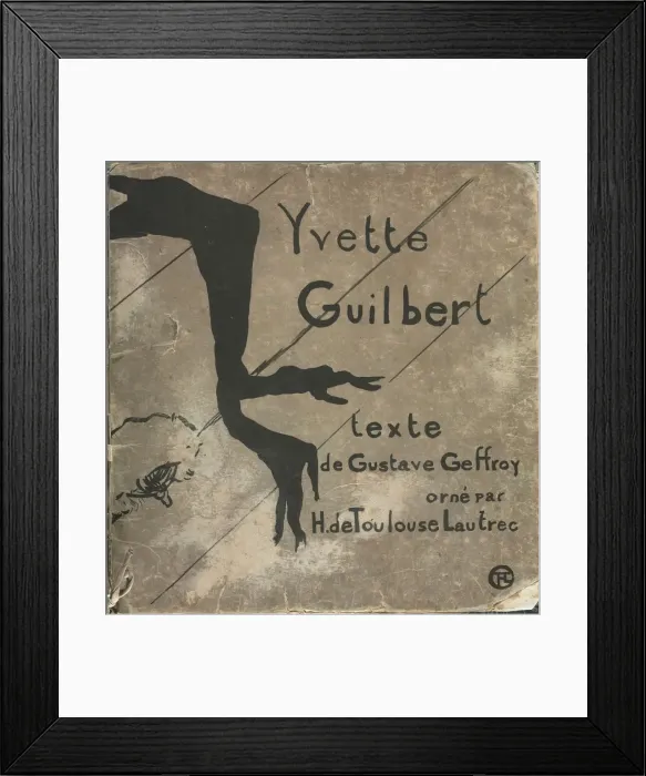 Framed Print : Yvette Guilbert-French Series: Cover, 1894. Creator: Henri de Toulouse-Lautrec (French, 1864-1901) Framed Print : Yvette Guilbert-French Series: Cover, 1894. Creator: Henri de Toulouse-Lautrec (French, 1864-1901)