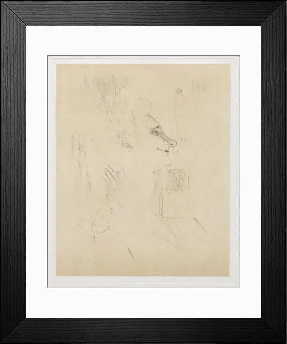 Framed Print : Yvette Guilbert Intoxicated, 1898. Creator: Henri de Toulouse-Lautrec (French, 1864-1901) Framed Print : Yvette Guilbert Intoxicated, 1898. Creator: Henri de Toulouse-Lautrec (French, 1864-1901)