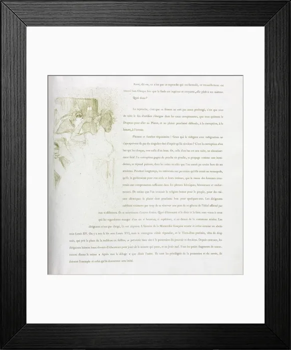 Framed Print : Yvette Guilbert-French Series: No. 13, 1894. Creator: Henri de Toulouse-Lautrec (French Framed Print : Yvette Guilbert-French Series: No. 13, 1894. Creator: Henri de Toulouse-Lautrec (French