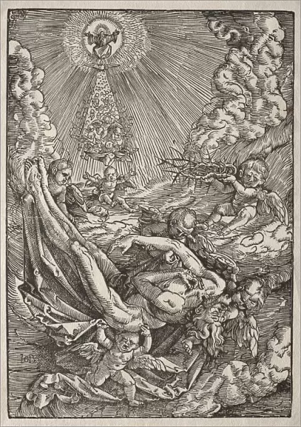 Christ Carried to Heaven by Angels, c. 1515-1517. Creator: Hans Baldung (German, 1484  /  85-1545)
