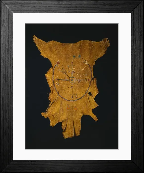 Framed Print : Replica of a Drypainting (Iikaah) after a drypainting by Tsi-tcaci, late 1800s-early 1900s Framed Print : Replica of a Drypainting (Iikaah) after a drypainting by Tsi-tcaci, late 1800s-early 1900s