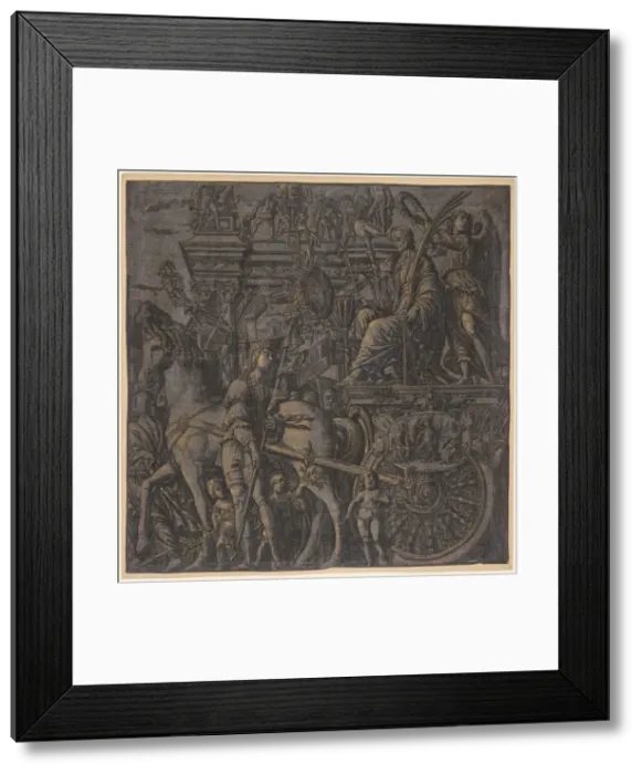 Framed Print : The Triumph of Julius Caesar: Caesar Triumphant, 1593-99. Creator: Andrea Andreani (Italian Framed Print : The Triumph of Julius Caesar: Caesar Triumphant, 1593-99. Creator: Andrea Andreani (Italian