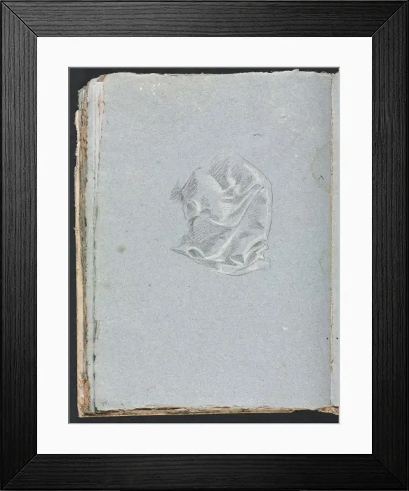 Framed Print : Verona Sketchbook: Drapery study (page 94), 1760. Creator: Francesco Lorenzi (Italian, 1723-1787) Framed Print : Verona Sketchbook: Drapery study (page 94), 1760. Creator: Francesco Lorenzi (Italian, 1723-1787)