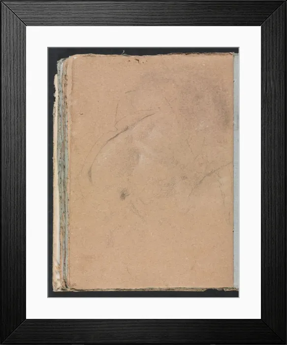 Framed Print : Verona Sketchbook: Indecipherable form (page 60), 1760. Creator: Francesco Lorenzi (Italian Framed Print : Verona Sketchbook: Indecipherable form (page 60), 1760. Creator: Francesco Lorenzi (Italian