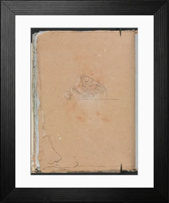 Framed Print : Verona Sketchbook: Right hand (page 26), 1760. Creator: Francesco Lorenzi (Italian, 1723-1787) Framed Print : Verona Sketchbook: Right hand (page 26), 1760. Creator: Francesco Lorenzi (Italian, 1723-1787)