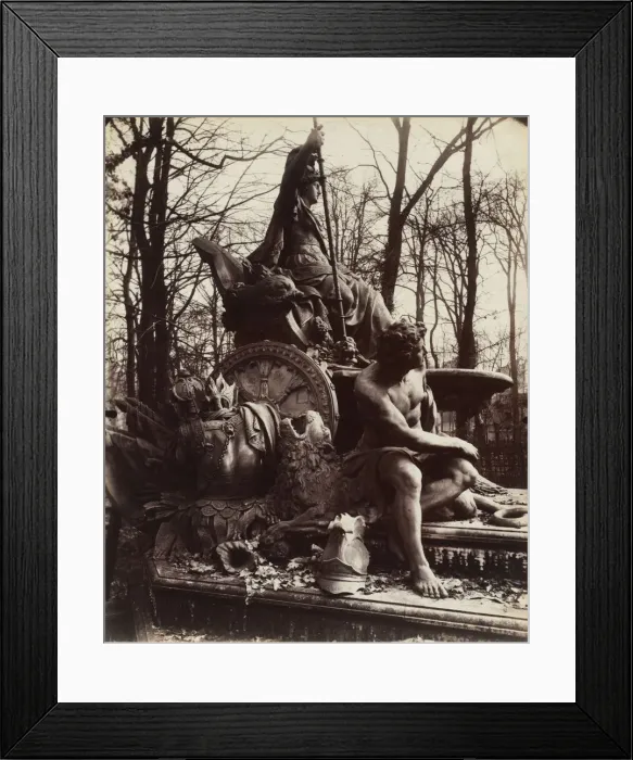 Framed Print : Versailles, Fountain of Triumphant France, 1904. Creator: Eugene Atget (French, 1857-1927) Framed Print : Versailles, Fountain of Triumphant France, 1904. Creator: Eugene Atget (French, 1857-1927)