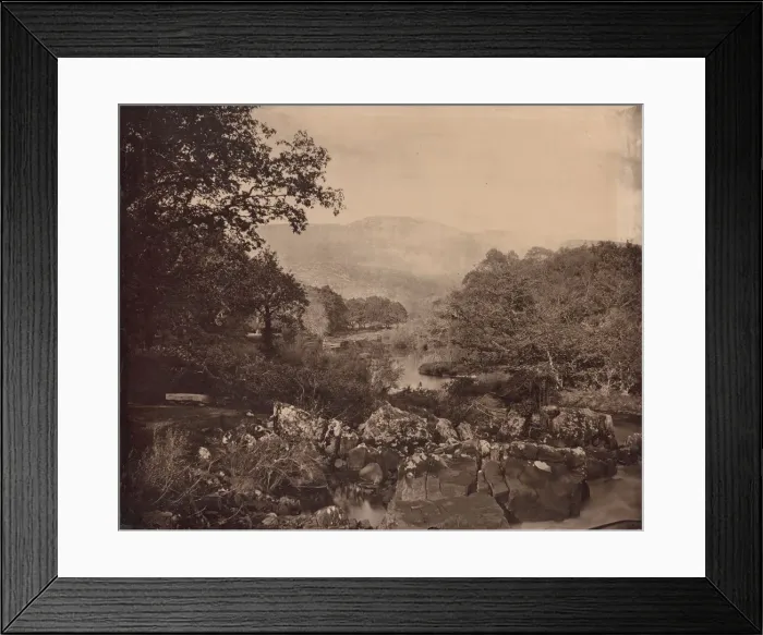 Framed Print : View from the Lawn, Dennicanniby, 1870s. Creator: Vernon Heath (British, 1819-1895) Framed Print : View from the Lawn, Dennicanniby, 1870s. Creator: Vernon Heath (British, 1819-1895)