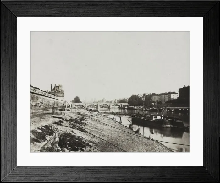 Framed Print : View from the Pont de la Concorde, 1852. Creator: Charles Henri Plaut (French) Framed Print : View from the Pont de la Concorde, 1852. Creator: Charles Henri Plaut (French)