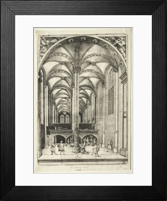 Framed Print : View in the interior of St. Catherines chruch at Augsburg. Creator: Daniel I Hopfer (German, c Framed Print : View in the interior of St. Catherines chruch at Augsburg. Creator: Daniel I Hopfer (German, c