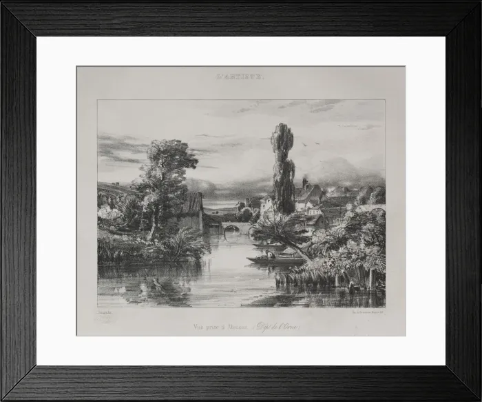 Framed Print : View near Alencon, 1839. Creator: Jules Dupre (French, 1811-1889) Framed Print : View near Alencon, 1839. Creator: Jules Dupre (French, 1811-1889)