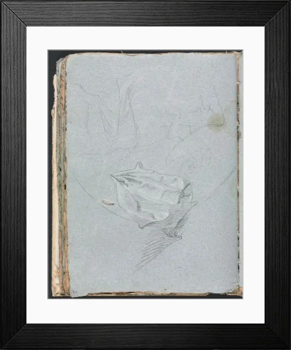 Framed Print : Verona Sketchbook: Drapery study (page 84), 1760. Creator: Francesco Lorenzi (Italian, 1723-1787) Framed Print : Verona Sketchbook: Drapery study (page 84), 1760. Creator: Francesco Lorenzi (Italian, 1723-1787)