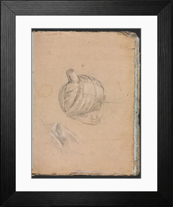 Framed Print : Verona Sketchbook: Head with turban (page 11), 1760. Creator: Francesco Lorenzi (Italian Framed Print : Verona Sketchbook: Head with turban (page 11), 1760. Creator: Francesco Lorenzi (Italian