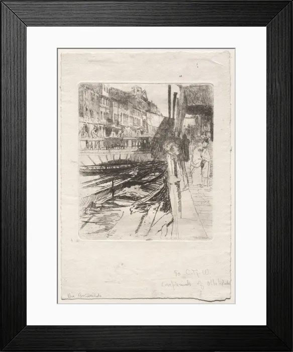 Framed Print : Via Garibaldi, late 19th-early 20th century. Creator: Otto H. Bacher (American, 1856-1909) Framed Print : Via Garibaldi, late 19th-early 20th century. Creator: Otto H. Bacher (American, 1856-1909)