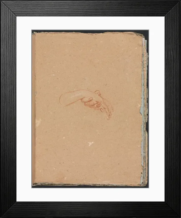 Framed Print : Verona Sketchbook: Study of hands (page 23), 1760. Creator: Francesco Lorenzi (Italian, 1723-1787) Framed Print : Verona Sketchbook: Study of hands (page 23), 1760. Creator: Francesco Lorenzi (Italian, 1723-1787)