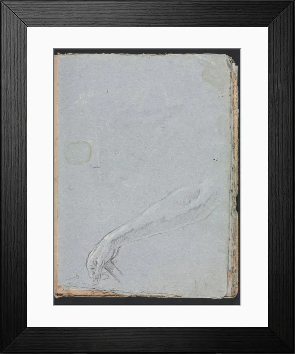 Framed Print : Verona Sketchbook: Right hand (page 7), 1760. Creator: Francesco Lorenzi (Italian, 1723-1787) Framed Print : Verona Sketchbook: Right hand (page 7), 1760. Creator: Francesco Lorenzi (Italian, 1723-1787)