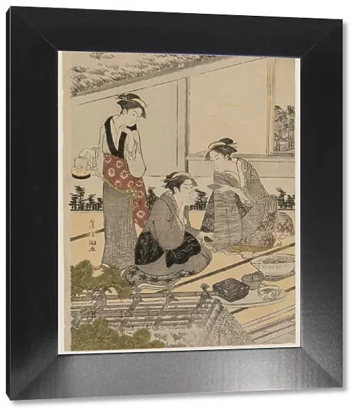 Women in a Tea House, late 1780s. Creator: Kubo Shunman (1757-1820)