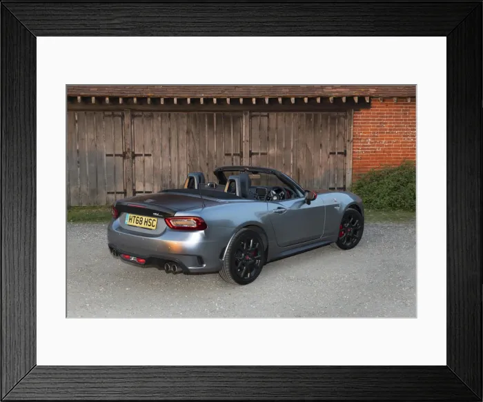 Framed Print : 2018 Fiat 124 Abarth Spider. Creator: Unknown Framed Print : 2018 Fiat 124 Abarth Spider. Creator: Unknown