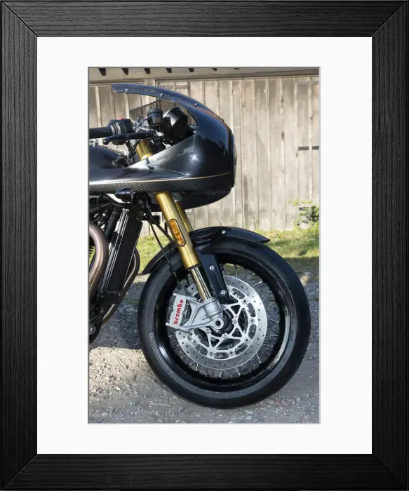 Framed Print : 2019 Triumph Thruxton TFC 1200cc. Creator: Unknown Framed Print : 2019 Triumph Thruxton TFC 1200cc. Creator: Unknown